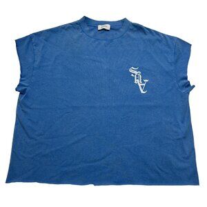 Askyurself Baseball T in Faded Blue
